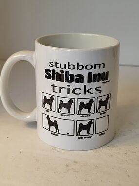 Zazzle Stubborn Shiba Inu Tricks Dog Ceramic Mug